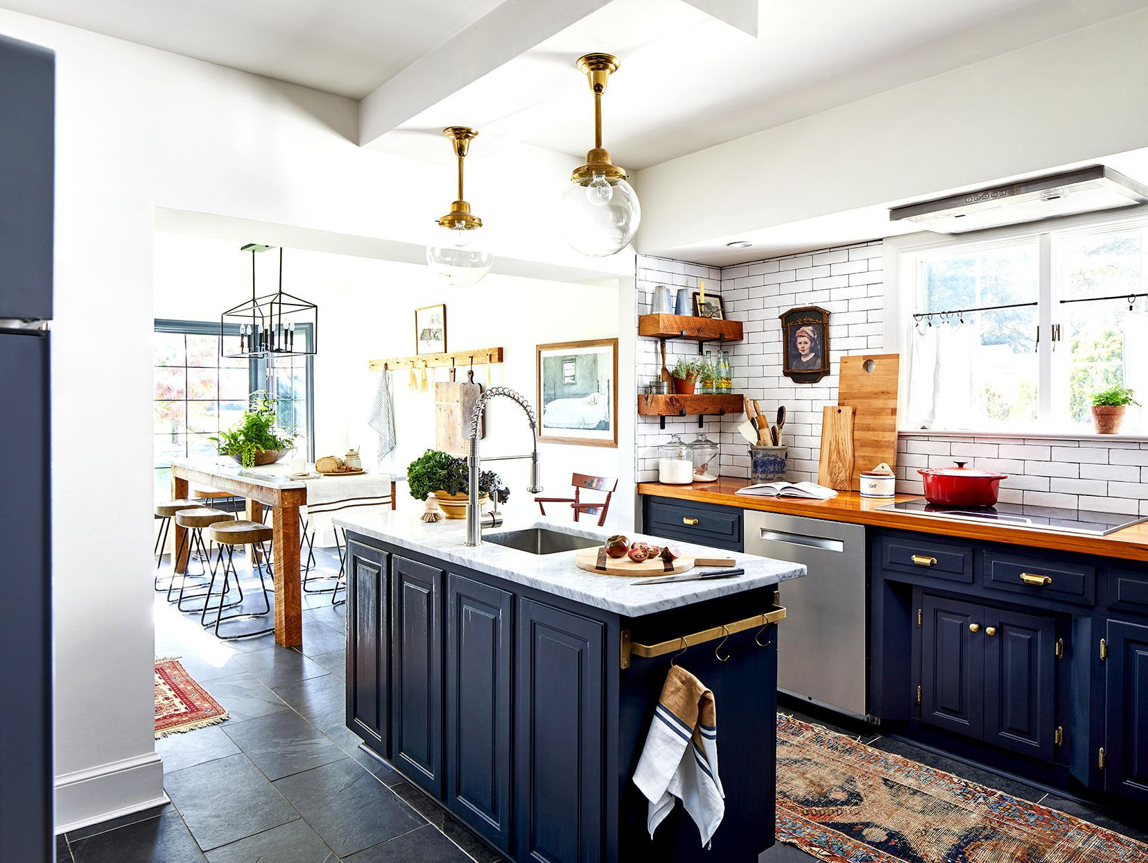 17 Blue Kitchen Ideas That Incorporate Classic Color pertaining to Blue Kitchen Cabinets